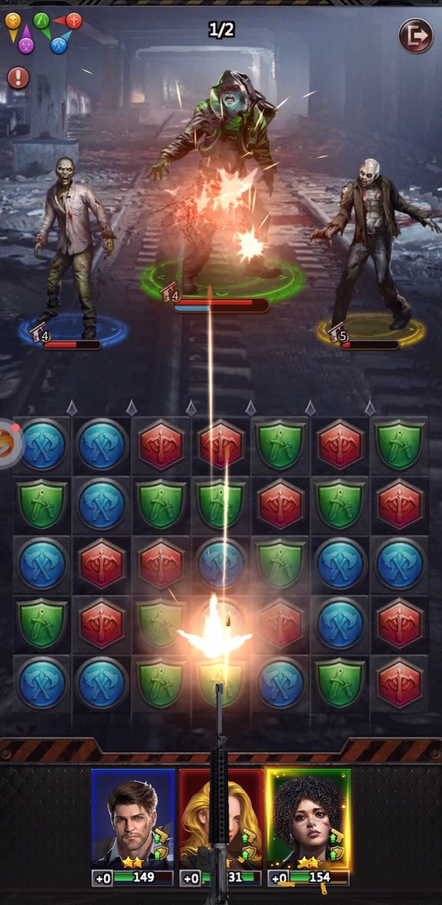 パズル＆サバイバルゲーム画面